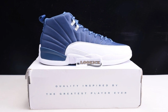 Cheap TB Retro 12 Jordan 130690-404 Air Blue Stone 0801